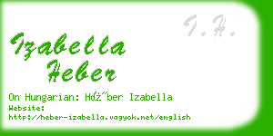 izabella heber business card